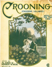 "Crooning" Crooning Lullabies 1921 Fox Trot sheet music