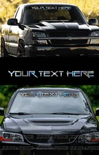 CUSTOM TEXT Windshield Vinyl Decal Sticker JDM Diesel for Truck Car SUV Euro KDM