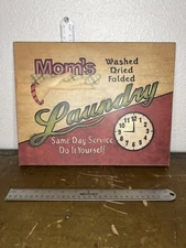 Retro Style Mom’s Laundry Vintage Sign Home Decor Humor