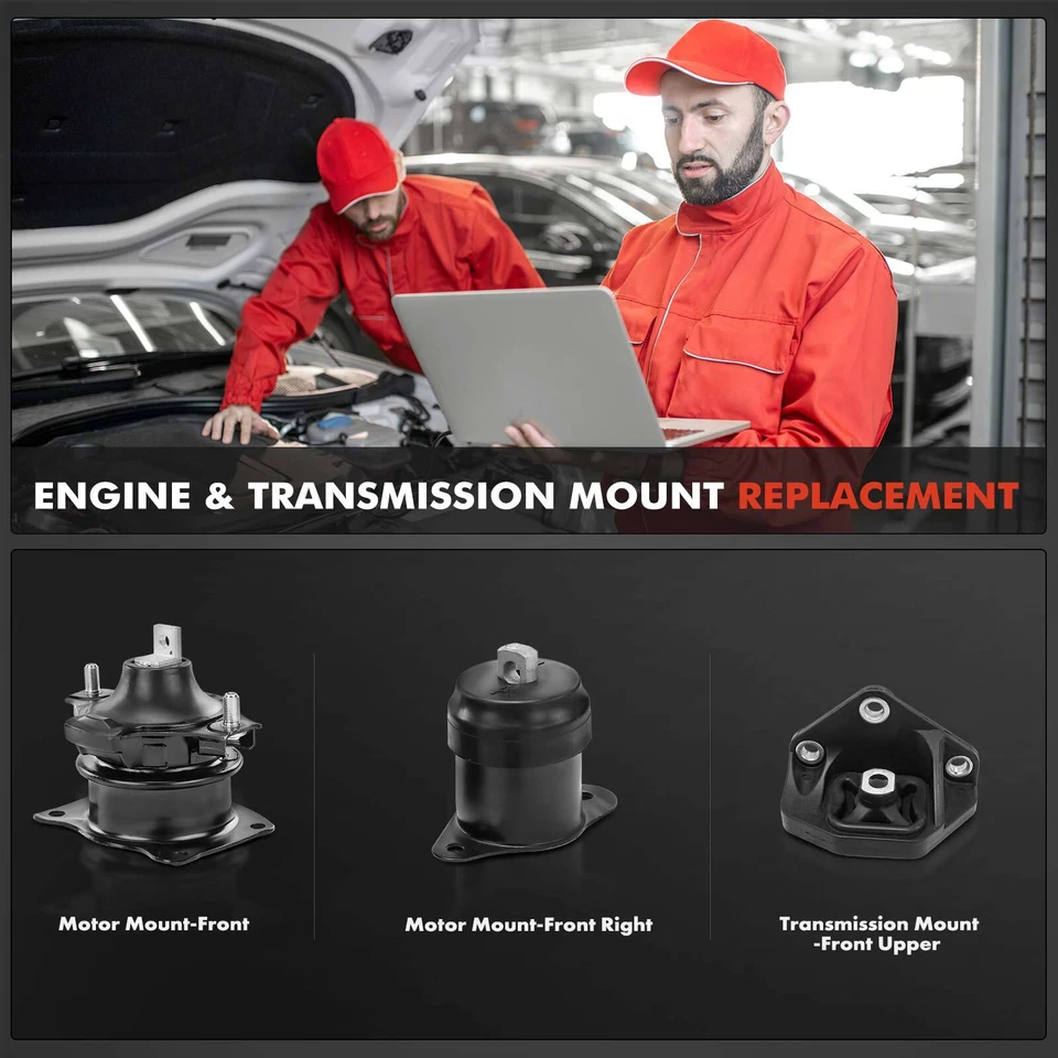 3x Motor de transmisión y montaje de transmisión automática para Acura TL 2004-2006 3,2 L Foto 2 de 4