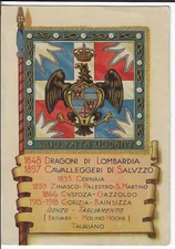 Italian Art Military Postcard Pordenono Cavalleria Cavalleggeri Di Saluzzo 1935
