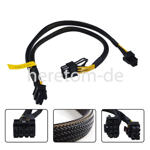 8Pin zu 6+8Pin GPU Netzteil Kabel 215MM 43FF0 für Dell Präzision 3930 35CM - Bild 9 von 16