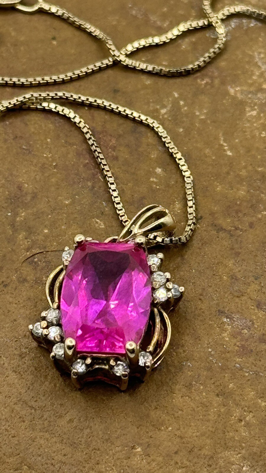 Lab Created Ruby/CZ Crystals Sterling Silver 925 … - image 3