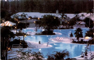 Saddlebrook Wesley Chapel Superpool Walking Village Aerial Tampa FL postcard NP3