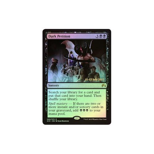 MTG FOIL Dark Petition(Prerelease) (Magic Origins) - Promo #090s