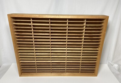 Napa Valley Box Company 100 Cassette Tape Wood Storage Holder Wall Mount