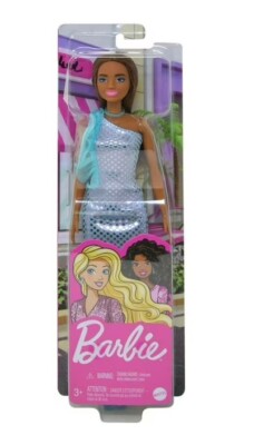 Barbie Glitz doll blue pink dress HJR95