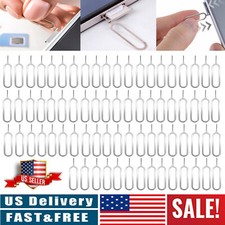 Lot Sim Card Eject Needle Pin Removal Tool Tray Key Remover for iPhone Samsung