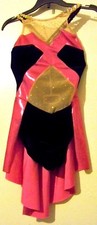 Leo's Dancewear Girls Pink and Black Dance Costume Size Medium