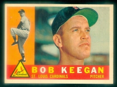1960 TOPPS #291 BOB KEEGAN EXMT