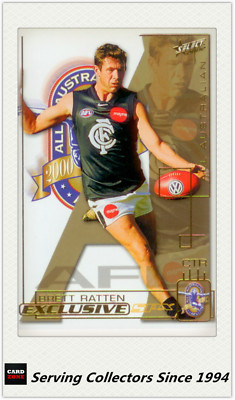 2002 Select AFL SPX Card All Australia Team AA8 Brett Ratten (Carlton ...