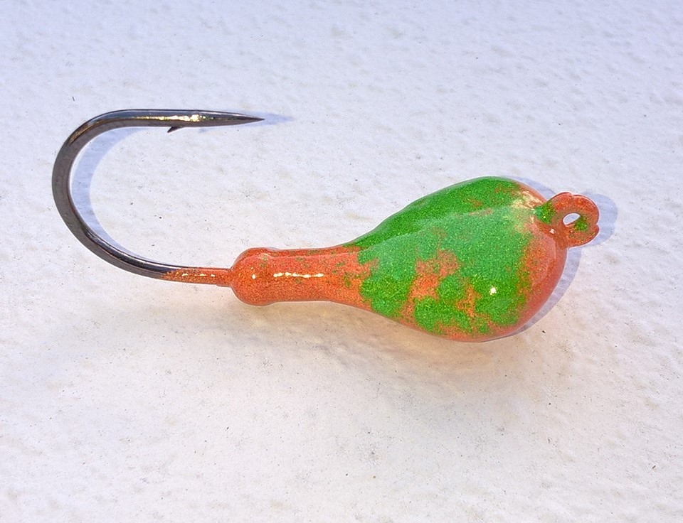 Jig Per Pesca Blackfish 11 Teste Jig SPARKIE Per Blackfish/Tautog, Verde Con Tocchi Arancione, Marca T&amp;A JIGS Traxxas Sledge