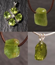 Unikat Edelstein Anhänger mit Peridot Olivin...