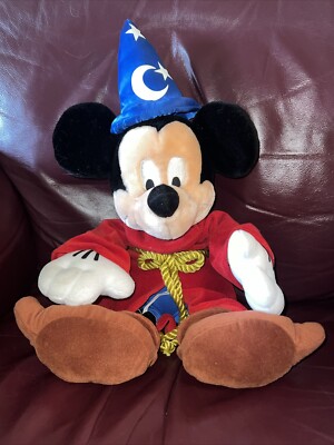 Mickey Mouse Plush Fantasia Sorcerer's Apprentice Wizard Stuffed Disney World