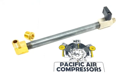 CAMPBELL HAUSFELD AIR COMPRESSOR TANK DRAIN EXTENSION KIT 1/4'' MPT X 6'' LONG