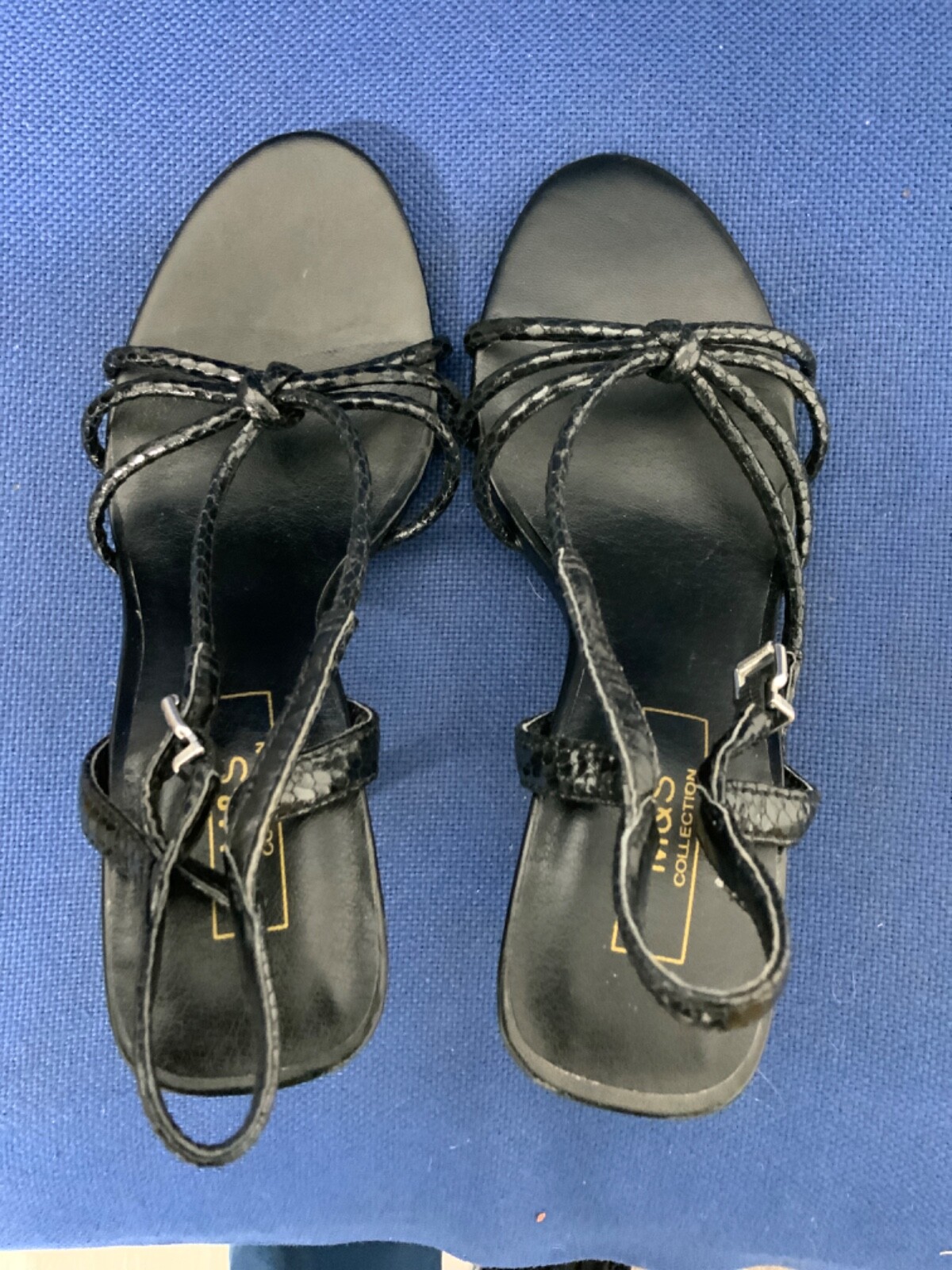 APL sandalo mark & spencer nero con cinturino tacco a matita