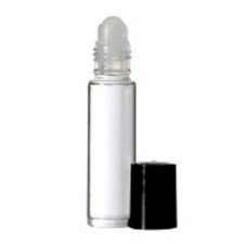 10 ML Roll on Roll on Plain Glass Bottle With Housing Ball  Plastic Caps