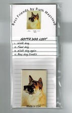 Neuf Akita Pet Dog magnétique réfrigérateur liste tampon et aimant par Ruth Maystead AKI-2