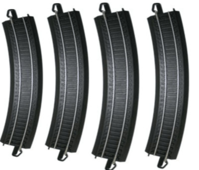 Bachmann 44480 HO Scale E-Z Train Track Black 18'' Radius Curved 50pcs