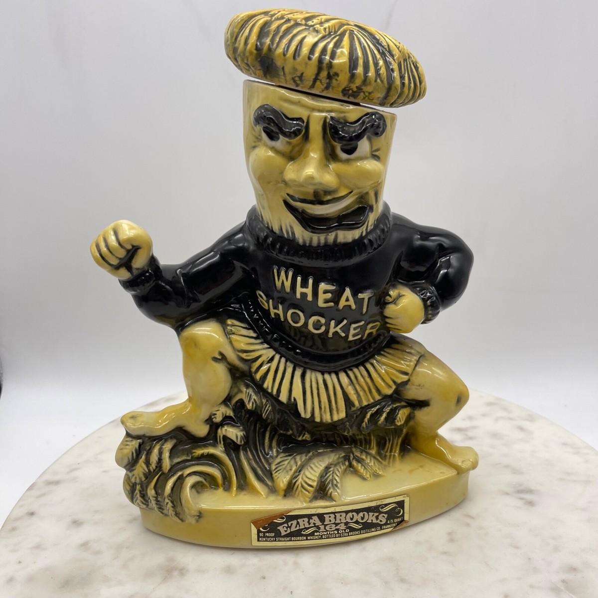1971 Ezra Brooks Kansas WSU Wheat Shocker Whiskey Decanter | eBay