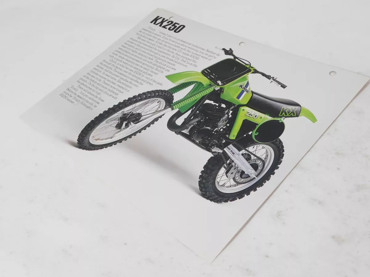 1981 Genuine Kawasaki KX 250 Factory KX250 Dealer Sales Ad