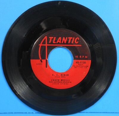 CHUCK WILLIS C. C. RIDER ~ EASE THE PAIN  7'' 45 RPM 1957 NICE CONDITION! VG!!A