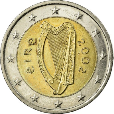 [#723823] IRELAND REPUBLIC, 2 Euro, 2002, TTB, Bi-Metallic, KM:39 - Photo 1/2