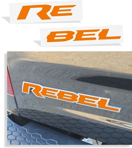 REBEL Badge Inlay Decal Sticker - 2015-2018 Ram Rebel - Picture 91 of 94