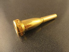 Bach Megatone 1-1/2C 24k Gold Plated "Aztec" Trumpet Mouthpiece NEW