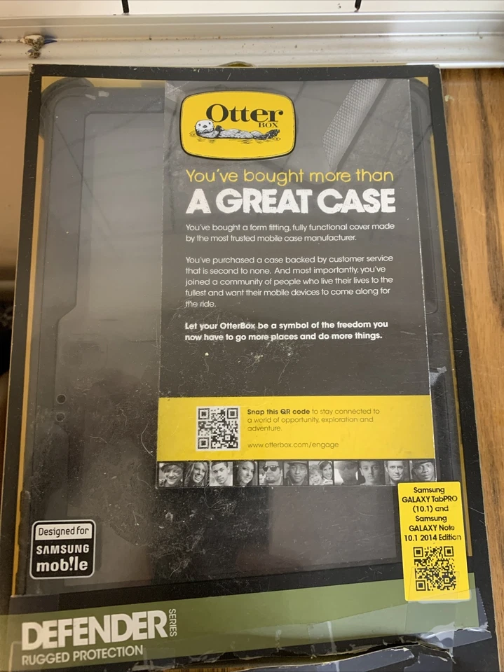 OtterBox Defender Case For Samsung Galaxy Tab Pro/Note 10.1 Black **CASE ONLY** - Image 2 of 4