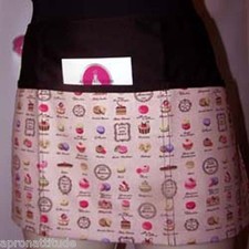 3 pocket waist aprons for servers assorted prints from solid to assorted prints