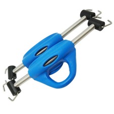 Scuba Choice SS Blue Spring Fin Straps Pin Style Pair