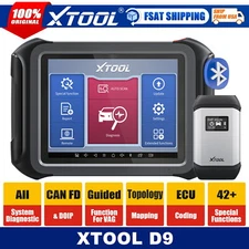XTOOL D9 Auto BT Diagnostic Scanner K!ey E/CU Coding Tool CANFD Topology Mapping