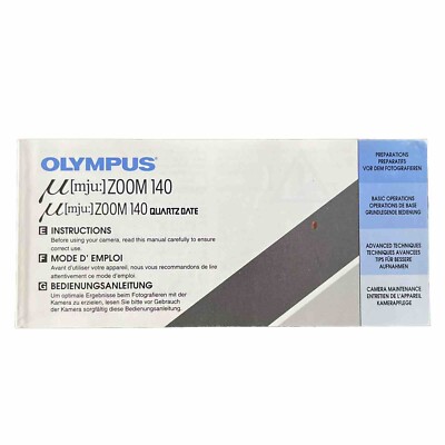 Olympus (mju:) Zoom 140  - Anleitung von 12.97