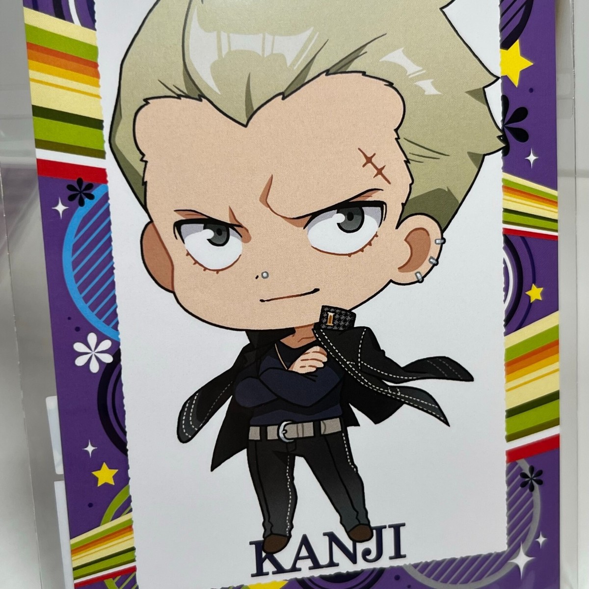 Kanji Tatsumi Persona 4 Golden Tarot Card + chibi Postcard Set
