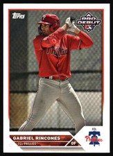 2023 Topps Pro Debut Gabriel Rincones #PD-134 FCL Phillies