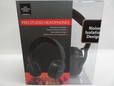 Pro Studio Headphones Noise isolation Design by The Sharper Image