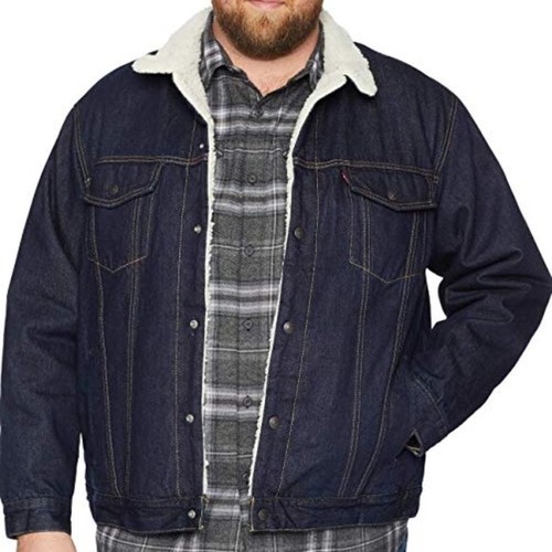 Sherpa Big and Tall Trucker Jacket 