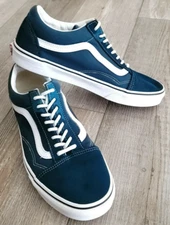 Vans Old Skool OFF THE WALL mens sz 13 shade of blue suede canvas store samples