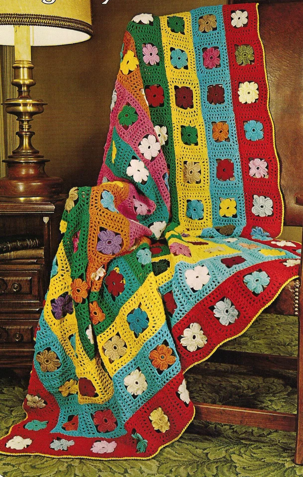 Afghanery: knit, crochet, afghan stitch, PATTERNS, wedding ring, indian blanket - Image 4 of 4