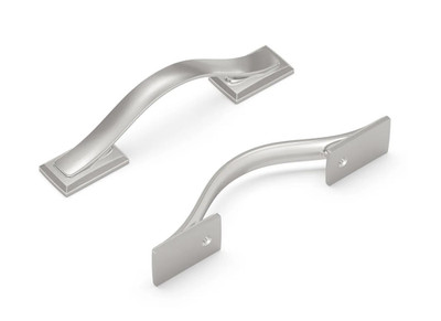 Pack of 9 Hickory Hardware H078770SN Dover 3'' Cabinet Pull - Satin Nickel