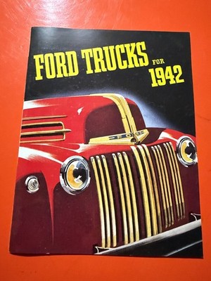 1942 Ford Truck Full Line Deluxe Sales Brochure 42 Chassis Pickup Panel Stake 
