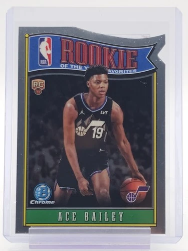 ACE BAILEY 2025-26 BOWMAN CHROME ROOKIE OF THE YEAR FAVORITES RC Q2045