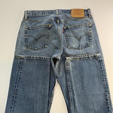 Vintage Levi  s 501 Jeans 33x32 Fit 30x31 USA Made Distressed Button Fly Faded