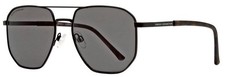 French Connection Mens Metal D-Frame Sunglasses - Matte Black