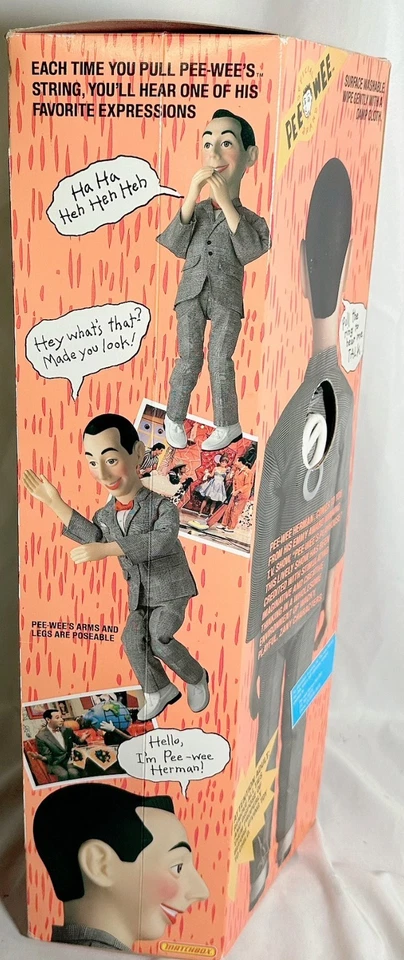 🤡 Muñeca Herman Talking Pee-wee 1987 🎙️ Matchbox NRFB NUEVO FUNCIONANDO, caja intacta Foto 4 de 4