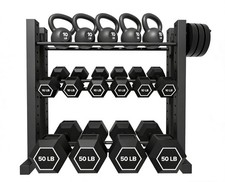 Best 3-Tier Dumbbell Rack Stand Only Weight for Home Gym Dumbbells, Adjustable