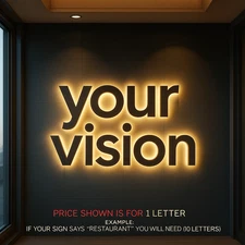 3D Channel Letters – LED Front Lit, Back Lit, Front+Back & Non-Illuminated Signs