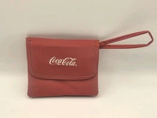 Vintage 1990’s Coca Cola Mini Pocket Purse W/Separate Booklet For Credit Cards
