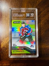 2019 Cale Makar RC TAG 10 - more rare Young Guns Rookie serial # GEM  (RC) RARE